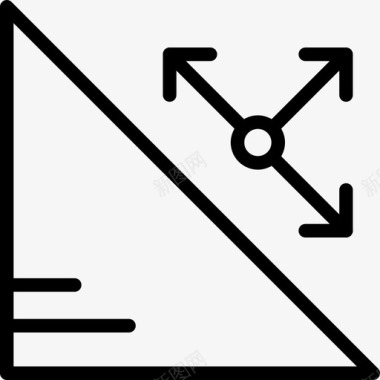 三角形科学35直线图标图标