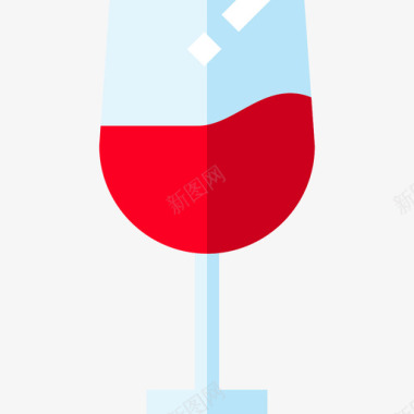 葡萄酒食物68平淡图标图标