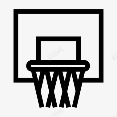 篮球圈篮球篮板图标图标