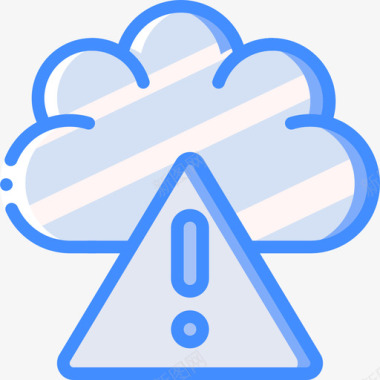 云计算数据安全9蓝色图标图标