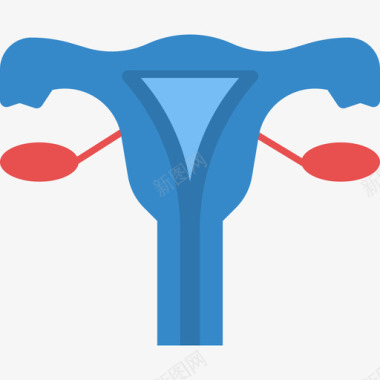 子宫医用76扁平图标图标