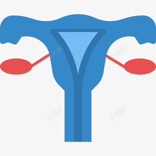 子宫医用76扁平图标svg_新图网 https://ixintu.com 医用76 子宫 扁平
