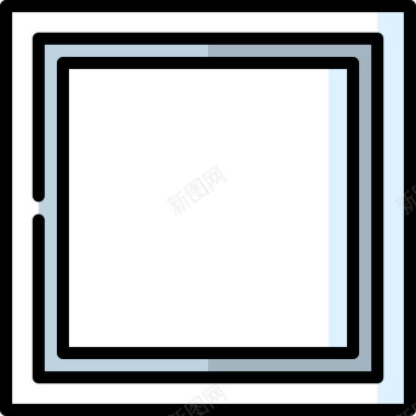 正方形符号23线颜色图标图标