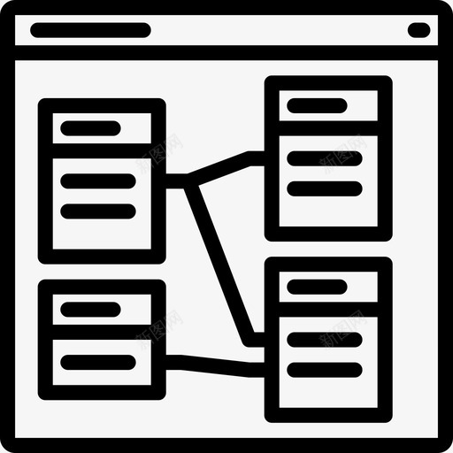 浏览器web开发大纲线性图标svg_新图网 https://ixintu.com web开发大纲 浏览器 线性