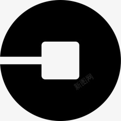 UberUber徽标501填充图标高清图片
