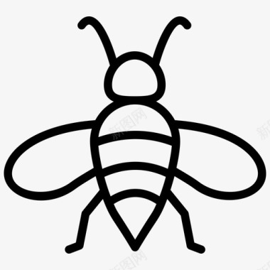 蜜蜂大黄蜂卡通蜜蜂图标图标
