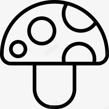 蘑菇电子游戏6直线型图标图标