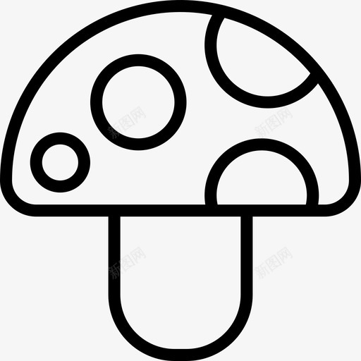 蘑菇电子游戏6直线型图标svg_新图网 https://ixintu.com 电子游戏6 直线型 蘑菇