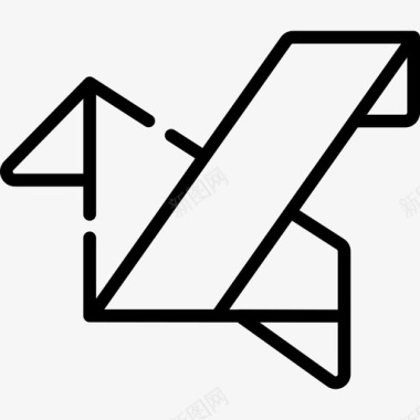 折纸普通艺术15线性图标图标