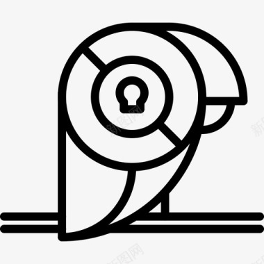 鹦鹉鸟吉祥物图标图标