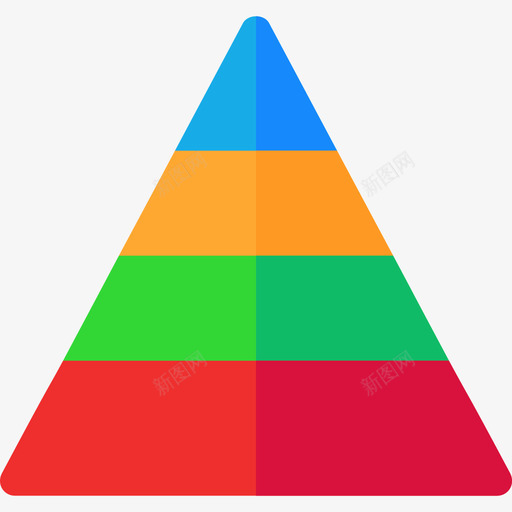金字塔图信息图元素4平面图图标svg_新图网 https://ixintu.com 信息图元素4 平面图 金字塔图