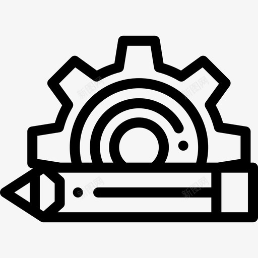 设置制造7线性图标svg_新图网 https://ixintu.com 制造7 线性 设置