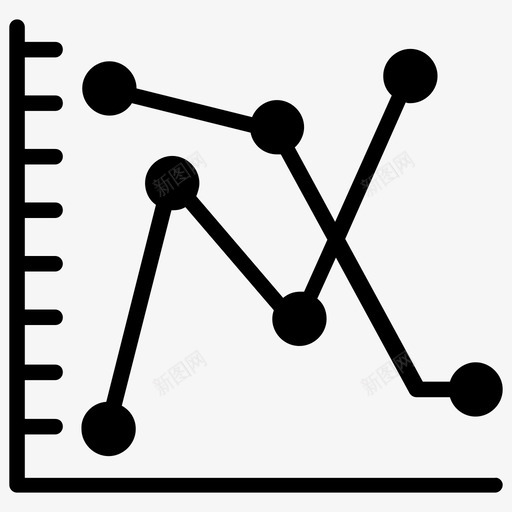 统计图表数据分析图标svg_新图网 https://ixintu.com 图表 数据分析 统计 统计分析 股票投资字形图标