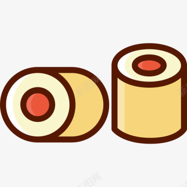 寿司食品57原色图标图标