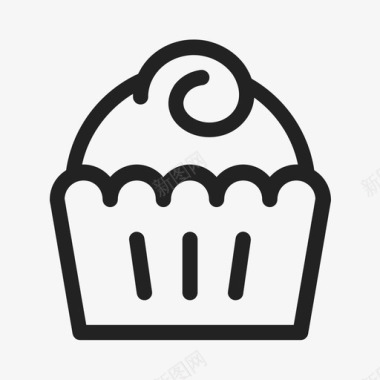 纸杯蛋糕糖果甜点图标图标