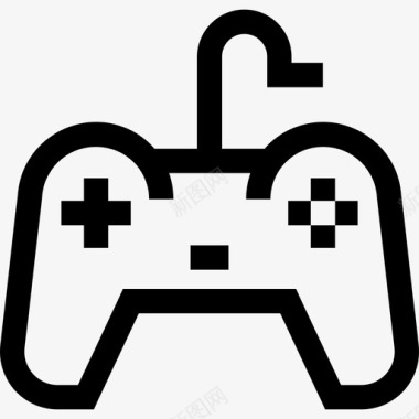 Gamepad游戏25线性图标图标