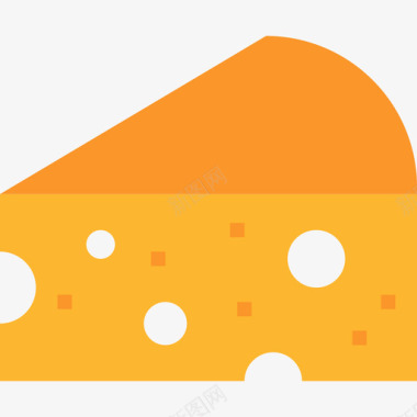 奶酪食品71扁平图标图标