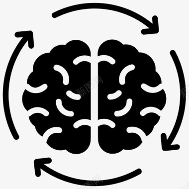头脑风暴分析思维创造性思维图标图标