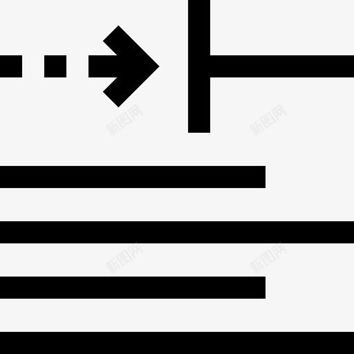 缩进编辑器2线性图标svg_新图网 https://ixintu.com 线性 编辑器2 缩进