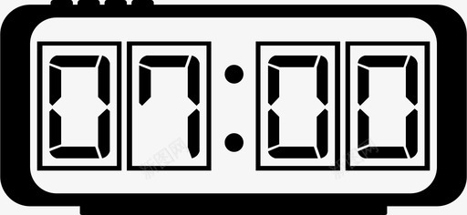 数字钟闹钟警报图标svg_新图网 https://ixintu.com 数字钟 警报 计时器 闹钟