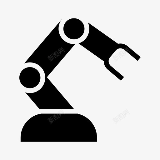 机器人手臂自动化工业图标svg_新图网 https://ixintu.com 填充图标 工业 技术 机器人手臂 机械 机械工程 自动化