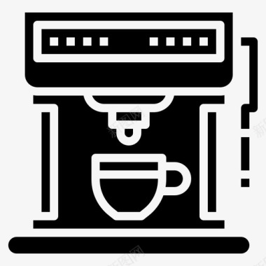 咖啡机咖啡店热饮图标图标