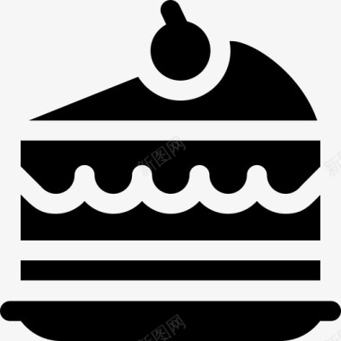 蛋糕咖啡店36填充图标图标