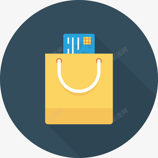 购物袋银行理财循环图标svg_新图网 https://ixintu.com 循环 购物袋 银行理财