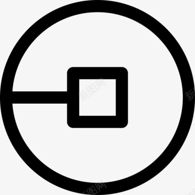 Uber商标503线性图标图标
