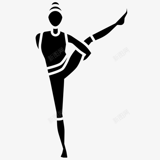 瑜伽姿势体式平衡图标svg_新图网 https://ixintu.com 体式 健身 平衡 瑜伽姿势