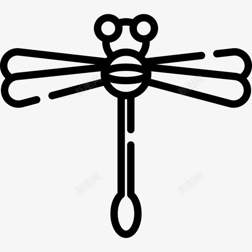 蜻蜓自然28直系图标svg_新图网 https://ixintu.com 直系 自然28 蜻蜓