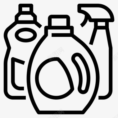 家居用品洗涤剂消毒剂图标图标