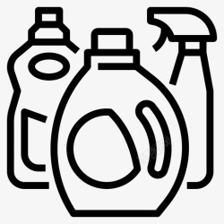 家居消毒家居用品洗涤剂消毒剂图标高清图片