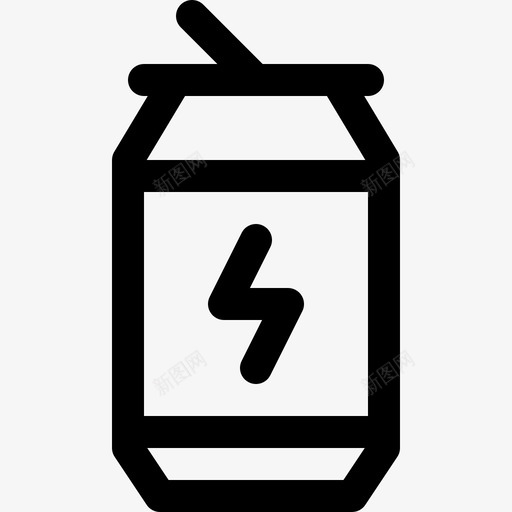能量饮料饮料4线性图标svg_新图网 https://ixintu.com 线性 能量饮料 饮料4