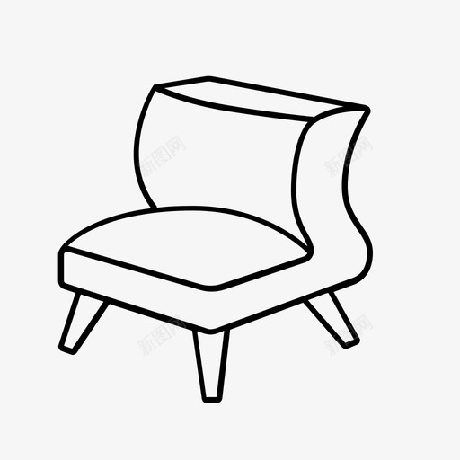 餐椅舒适现代图标svg_新图网 https://ixintu.com 现代 简单 舒适 餐椅