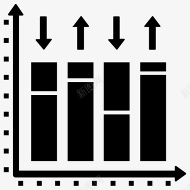 柱状图条形图图表应用程序图标图标