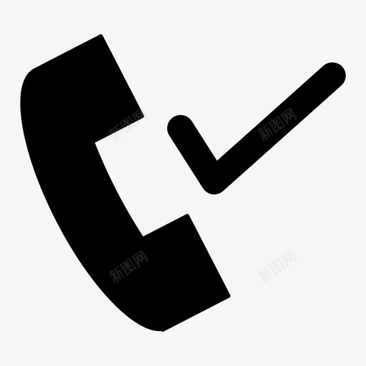 来电接听传唤图标svg_新图网 https://ixintu.com 传唤 接听 来电 电话 网页设计字形