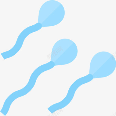 精子婴儿33扁平图标图标