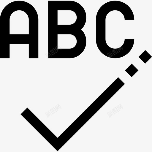 Abc编辑3线性图标svg_新图网 https://ixintu.com Abc 线性 编辑3