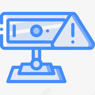 网络摄像头数据安全9蓝色图标图标