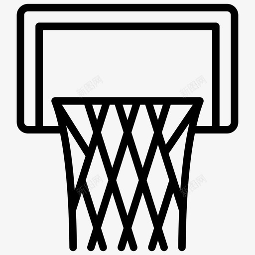 篮球圈篮板篮球球门图标svg_新图网 https://ixintu.com 篮板 篮球圈 篮球架 篮球球门 篮球线图标 篮球网