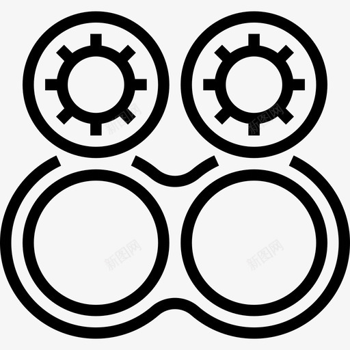 隐形眼镜验光元件2线性图标svg_新图网 https://ixintu.com 线性 隐形眼镜 验光元件2
