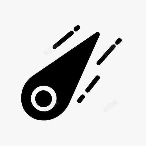 流星火火焰图标svg_新图网 https://ixintu.com 太空固体 流星 火 火焰