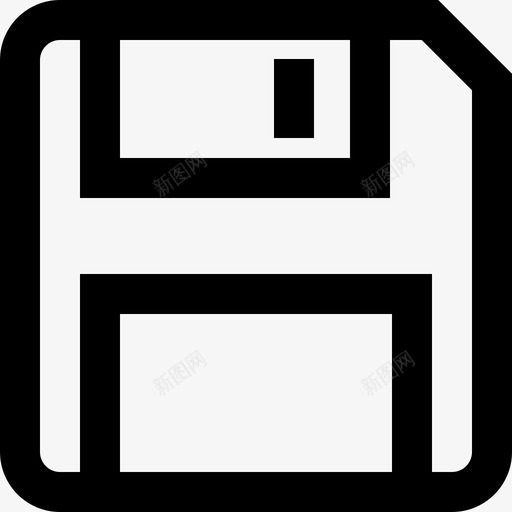软盘用户界面22轮廓图标svg_新图网 https://ixintu.com 用户界面22 轮廓 软盘