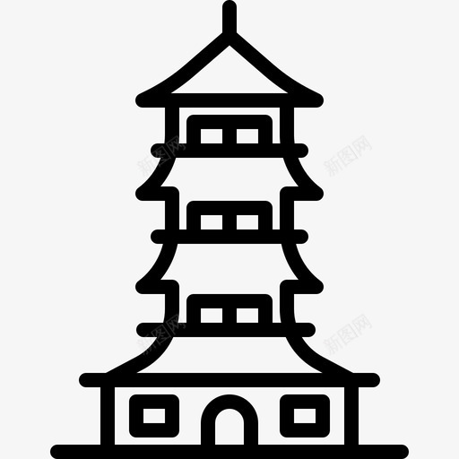 坦普尔旅行82直线图标svg_新图网 https://ixintu.com 坦普尔 旅行82 直线
