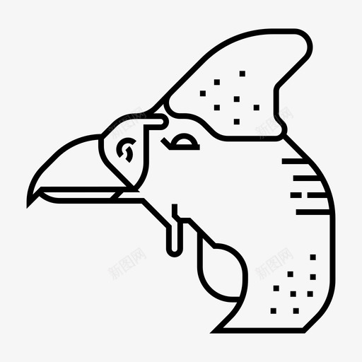 珍珠鸡动物鸟图标svg_新图网 https://ixintu.com 动物 家禽 珍珠鸡 肉和蛋 食物 鸟