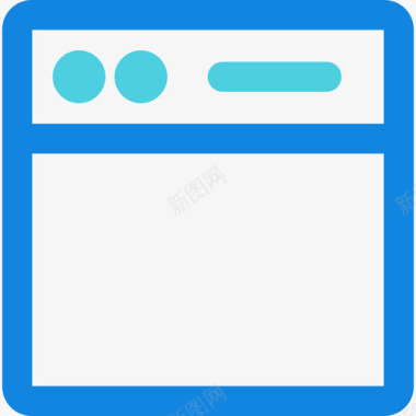浏览器接口53线形蓝色图标图标