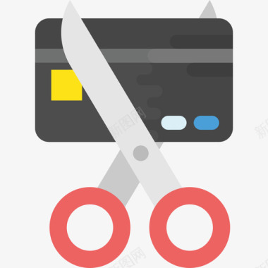 信用卡购物和商务21持平图标图标