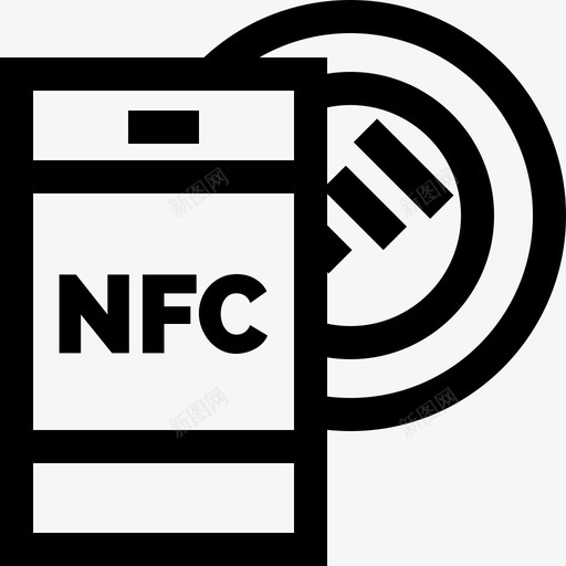 Nfc智能设备13线性图标svg_新图网 https://ixintu.com Nfc 智能设备13 线性