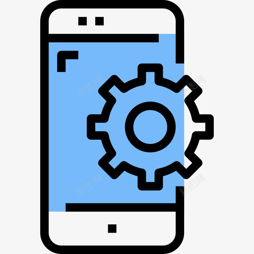 智能手机移动应用程序3线性颜色图标svg_新图网 https://ixintu.com 智能手机 移动应用程序3 线性颜色